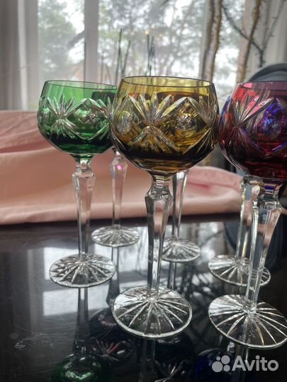 6 шт. Фужеры винтаж хрусталь Nachtmann Германия