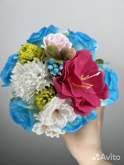 Мыльные цветы в коробке