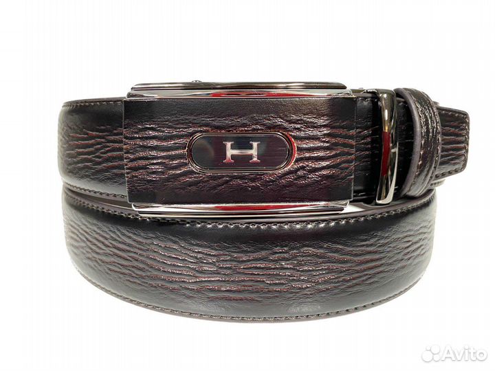 Ремень кожаный мужской Hermes автомат
