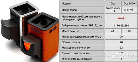 Печь дровяная для бани