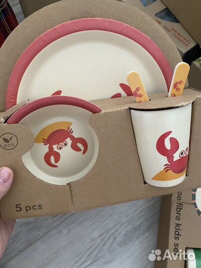 Детская посуда из бамбука