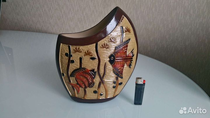 Ваза керамическая с этническими мотивами