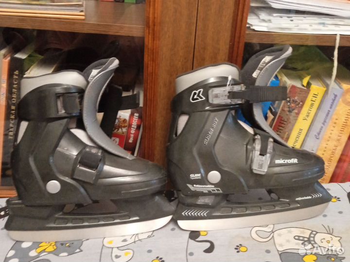 Коньки детские раздвижные размер 30-33