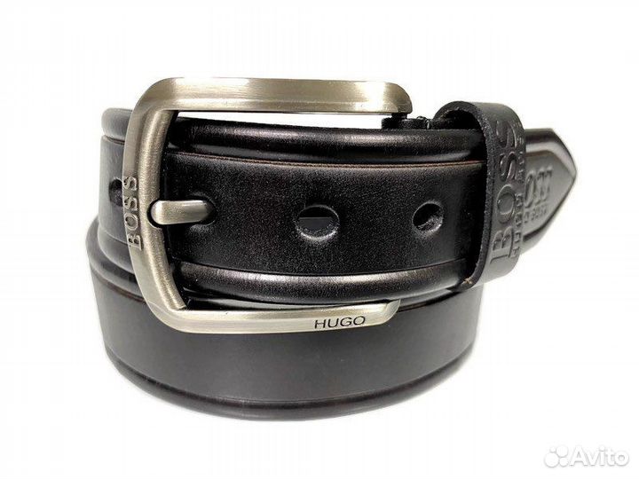 Ремень мужской кожаный Boss 1379