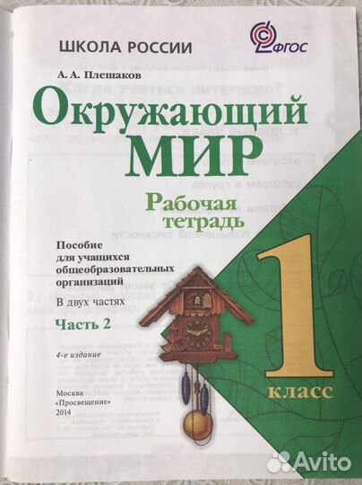 Рабочая тетрадь Окружающий мир 1 кл