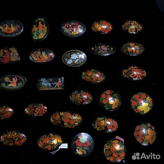 Броши СССР лаковая миниатюра