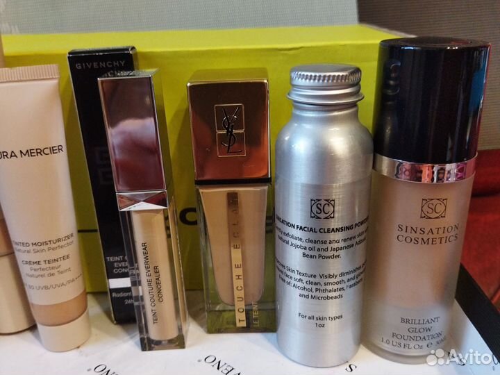Тональные YSL, Bobbi Brown, Laura Mercier