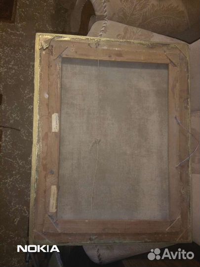 Картина на холсте старинная