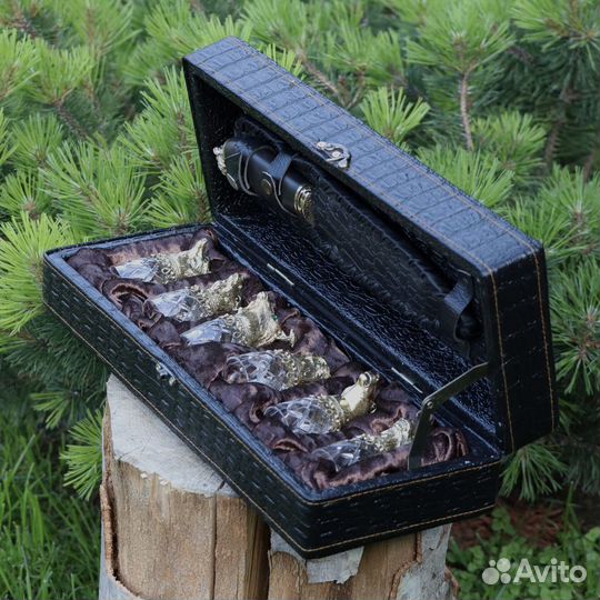 Набор стопок перевертышей с ножом «Элит-2.0»