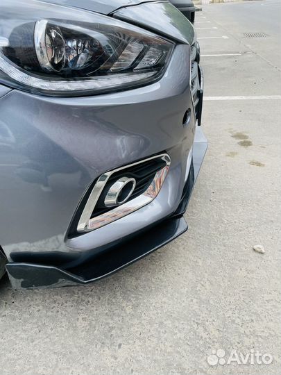 Сплиттер губа универсальный на передний бампер