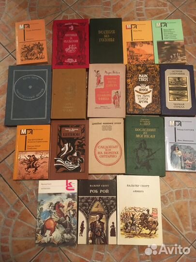 Приключения Рид Скотт Твен Купер Верн 18шт