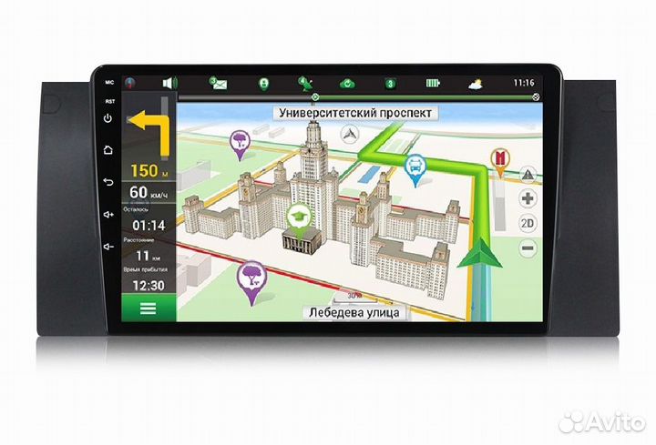 Магнитола BMW 5 E39, BMW X5 E53 Android