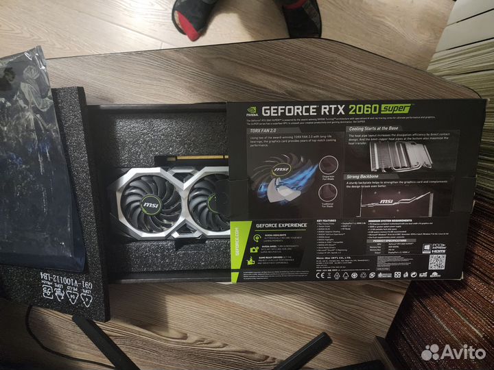 Видеокарта MSI rtx 2060 super