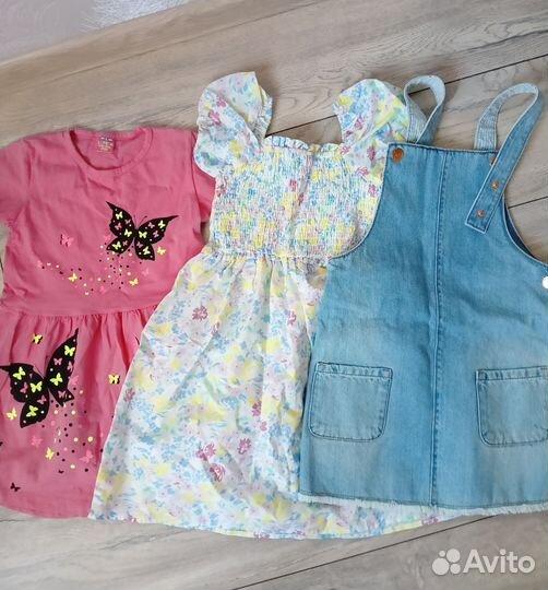 2 мешка с одеждой на девочку 3-5 лет