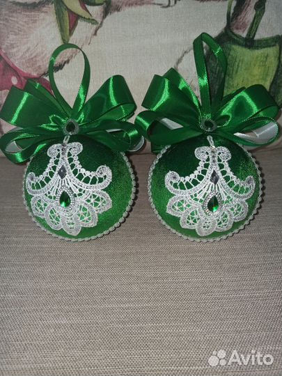 Новогодние шары ручной работы