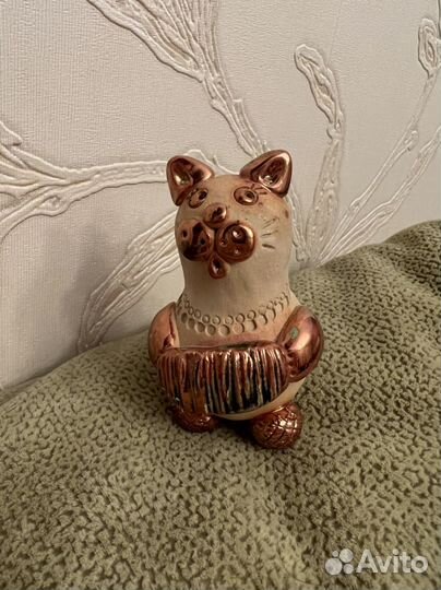 Фигурка свистулька кот Суздаль авторский