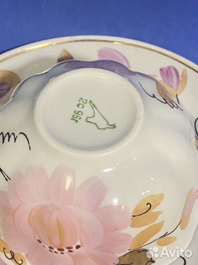 Чайная пара Дулево костяной фарфор