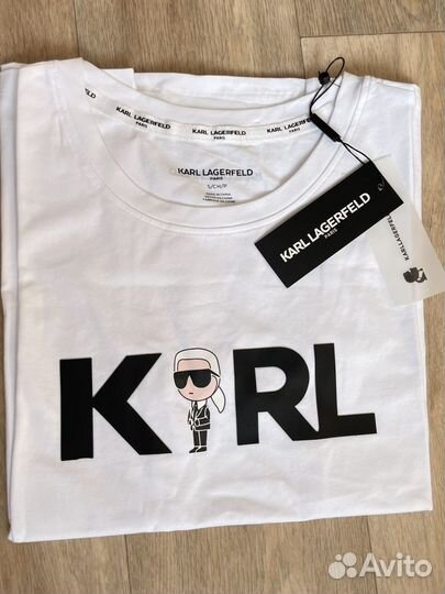 Женская новая футболка karl lagerfeld S