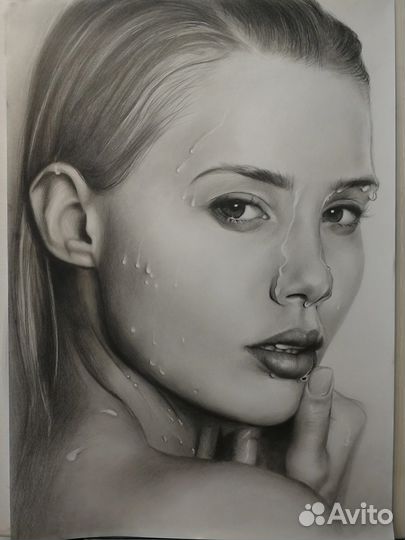Портрет по фото карандашом