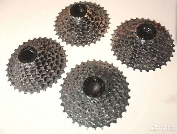 Кассеты на 8 скоростей, б/у, 4-шт, для велосипеда