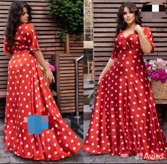 Красивое длинное платье, размеры от 52 до 62