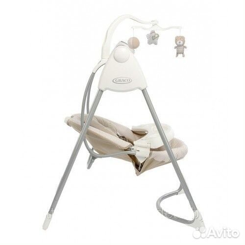 Качели Graco Lovin'Hug (с адаптером) полоска