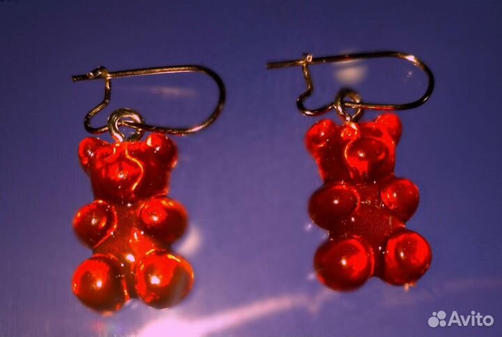 Серьги медвежата