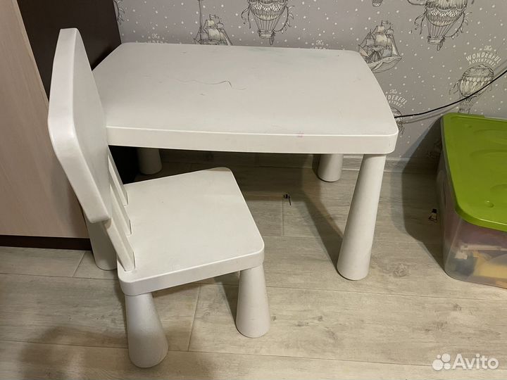 Стол и стульчик IKEA Аммут