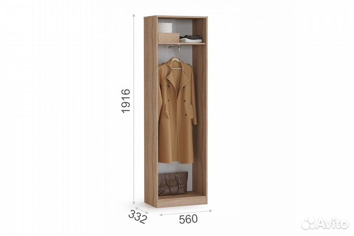 Шкаф Интер 2-х дверный