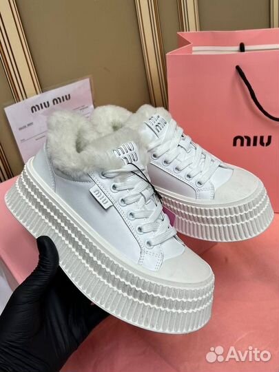 Кеды зимние Miu Miu