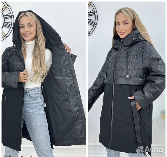 Куртка женская осенняя большие размеры 54,56,58,60