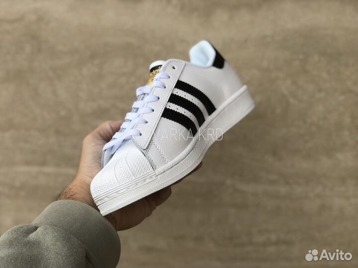 Кроссовки Adidas Superstar White Black