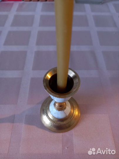 Подсвечник с натуральным перламутром