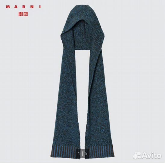 Шапка и шарф Uniqlo Marni