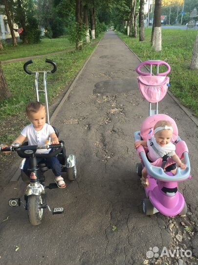 Детский велосипед с ручкой