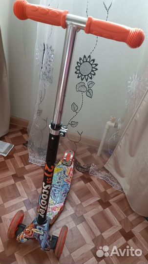 Самокат детский двухколесный бу