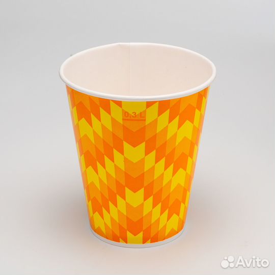 Стакан картонный 300-380мл 1-сл. для холодных нап