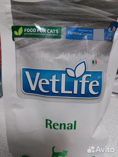Корм для кошек vetlife renal