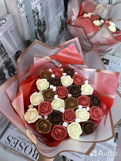 Съедобный букет/шоколадные розы / сладкий подарок