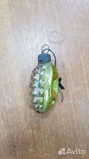 Елочная игрушка СССР шишка