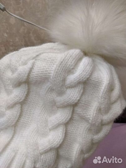 Шапка женская, на флисе. Тёплая