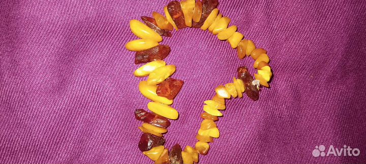 Браслет янтарь СССР винтаж