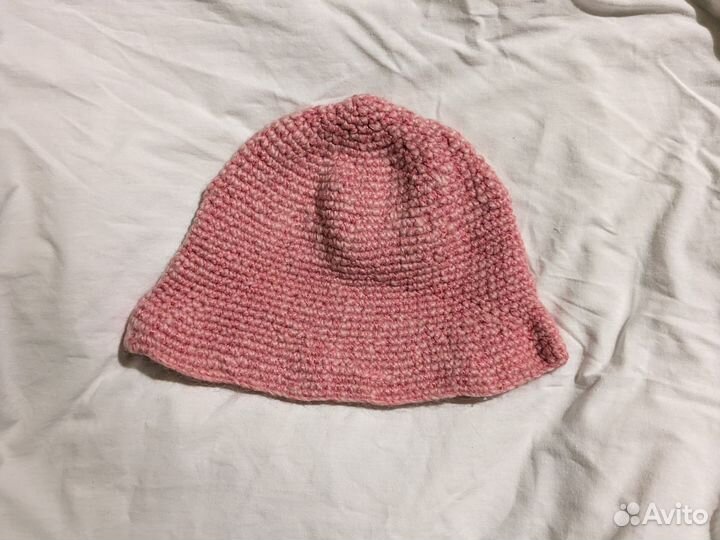 Шапка для бани розовая