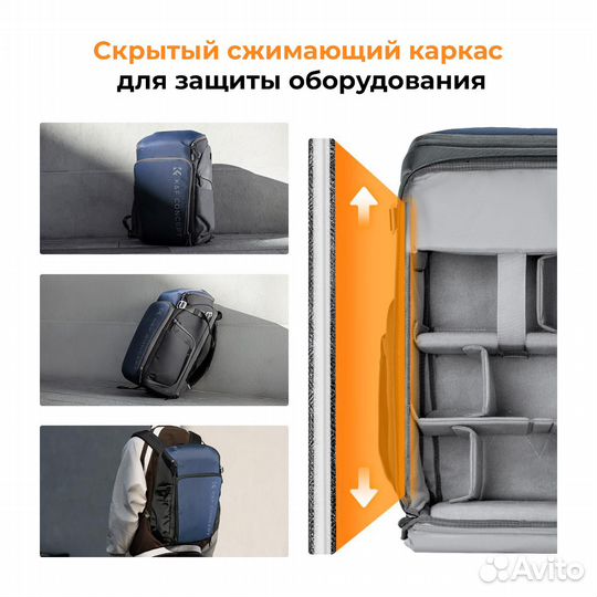Фоторюкзак K&F Concept 25L KF13.128V2