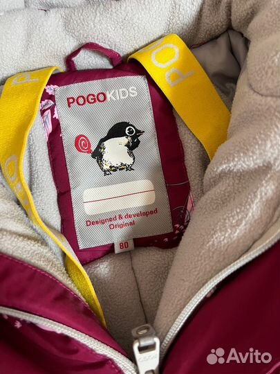 Зимний комбинезон для девочки 80(+6)