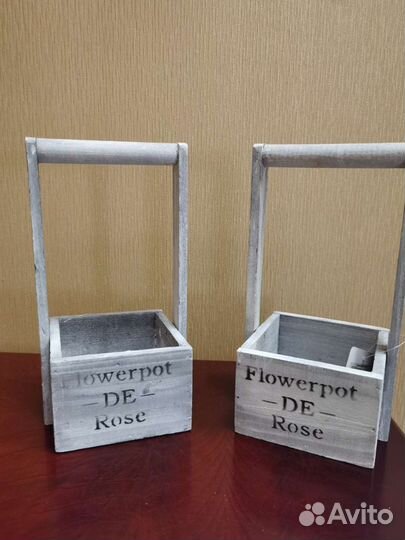 Деревянные ящики для цветов