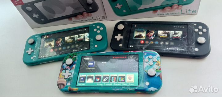 Nintendo switch lite прошитая чип 128GB