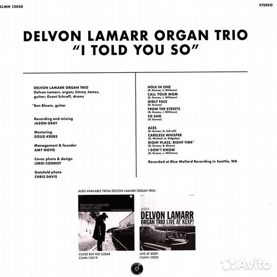 Delvon Lamarr Organ Trio - I Told You So (Vinyl)
