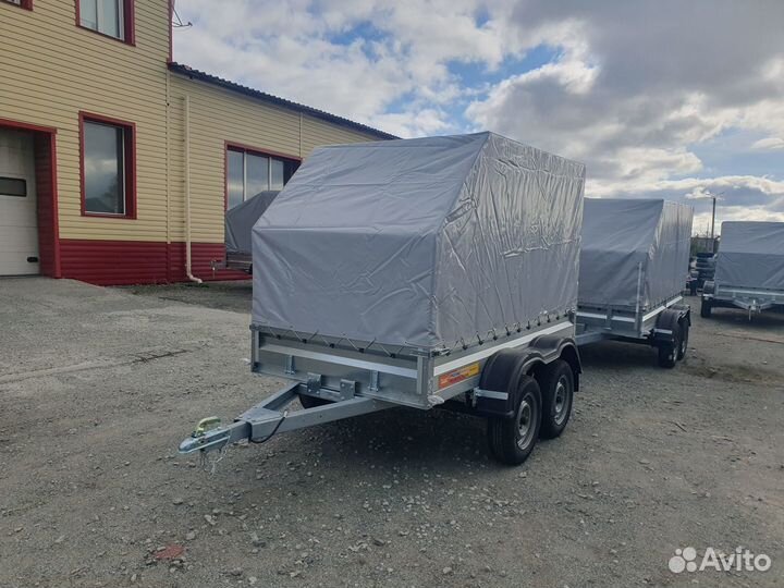 Прицеп rinal 12.25(01) двухосный тент 1200