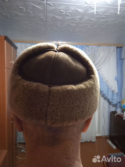 Шапка-ушанка дубленчатая